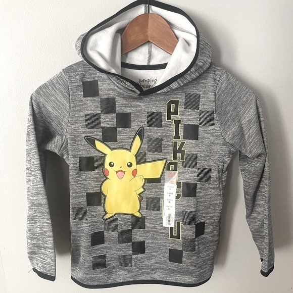 ☀️NWOT Jumping Bean Pikachu Hoodie SZ 6 - Picture 1 of 5